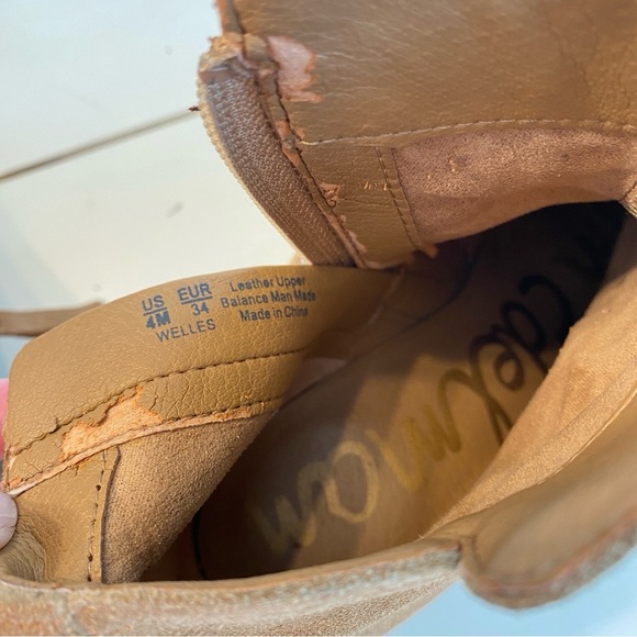 Sam Edelman Jane Leather Suede Western Booties Women’s Size 4 Rodeo Cowgirl - Picture 7 of 13